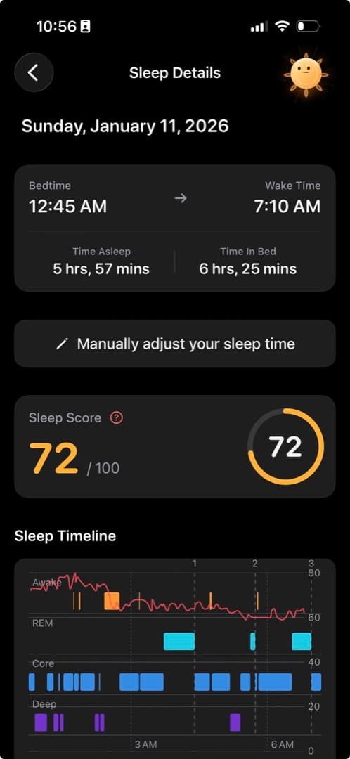 Sleep and recovery